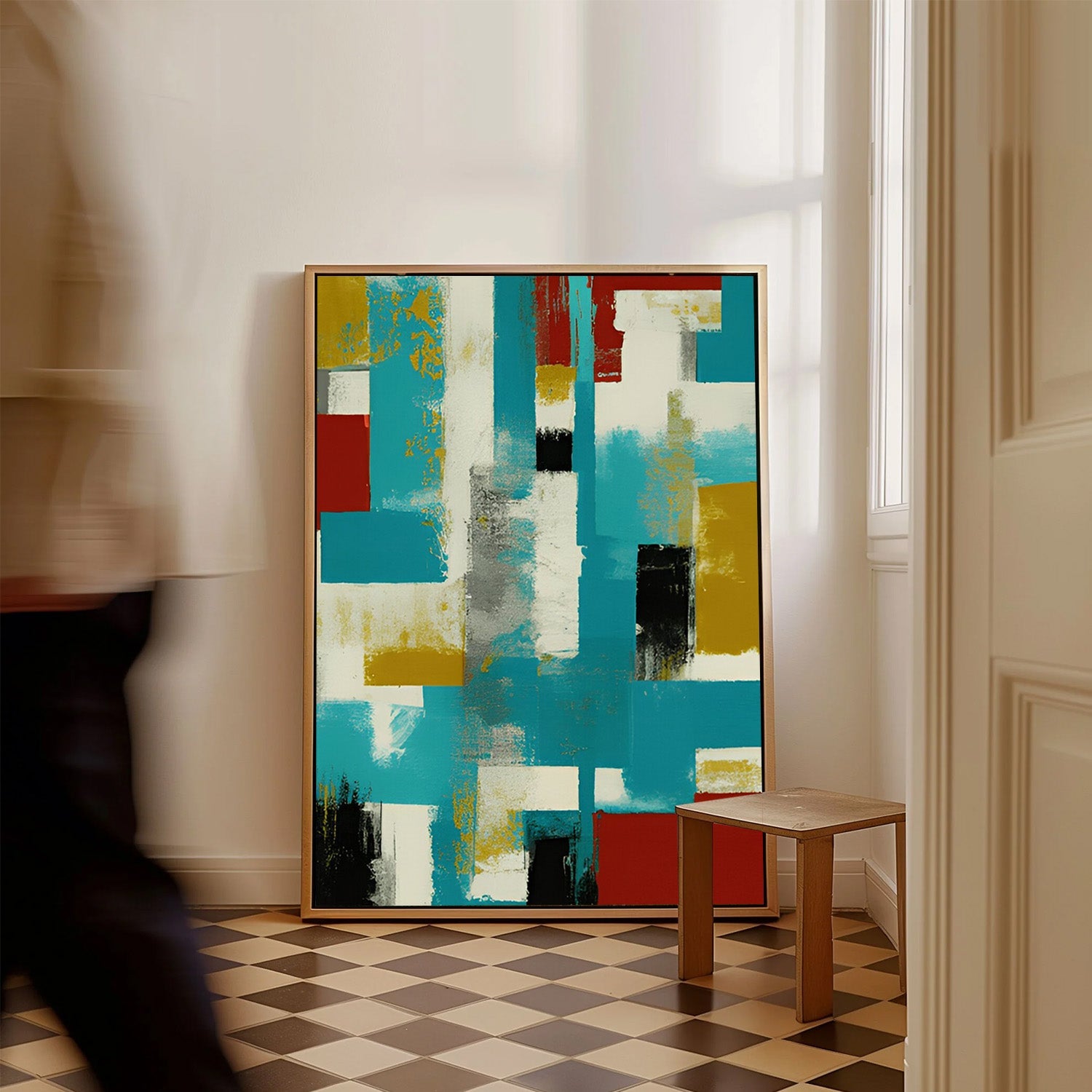 Urban Mosaic – Abstract Canvas Painting