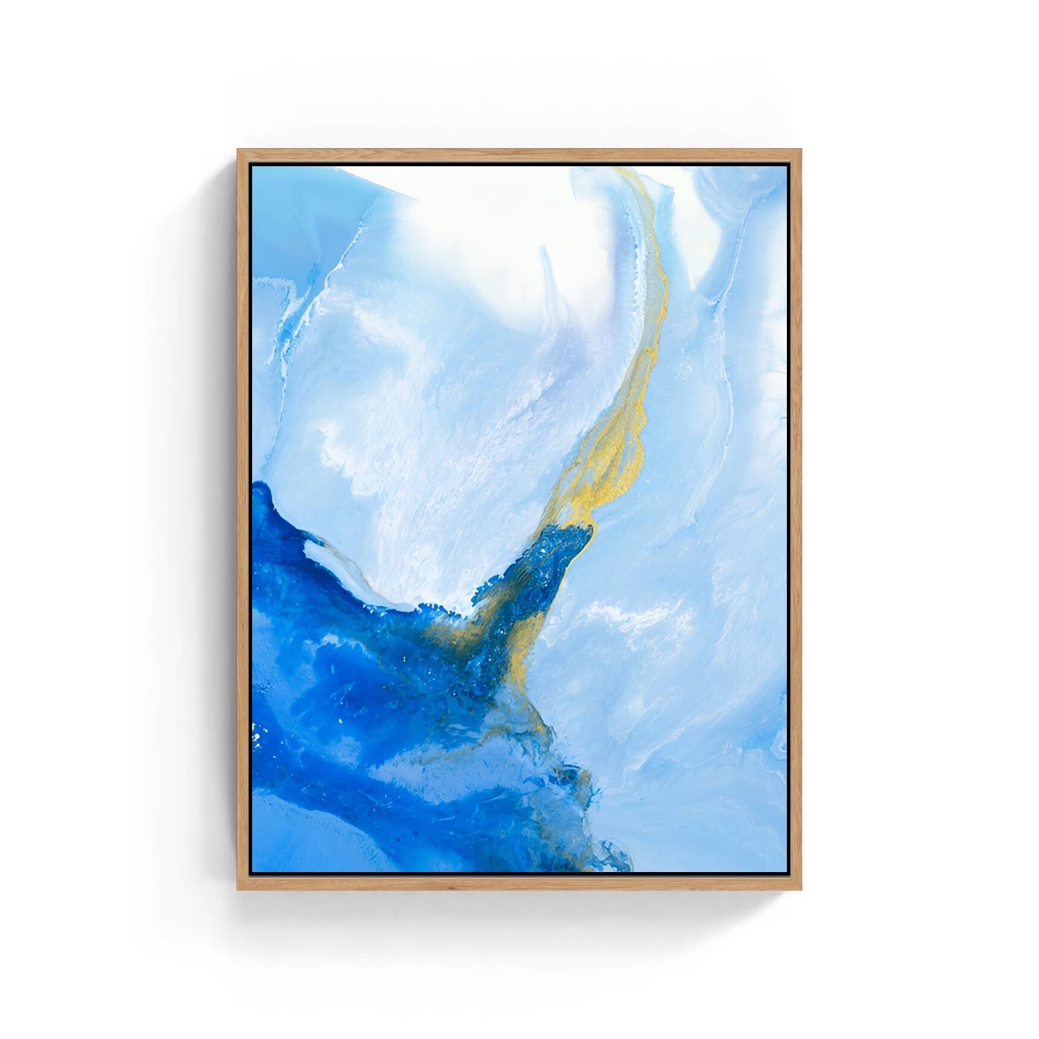 Azure Rise, Abstract Canvas Painting