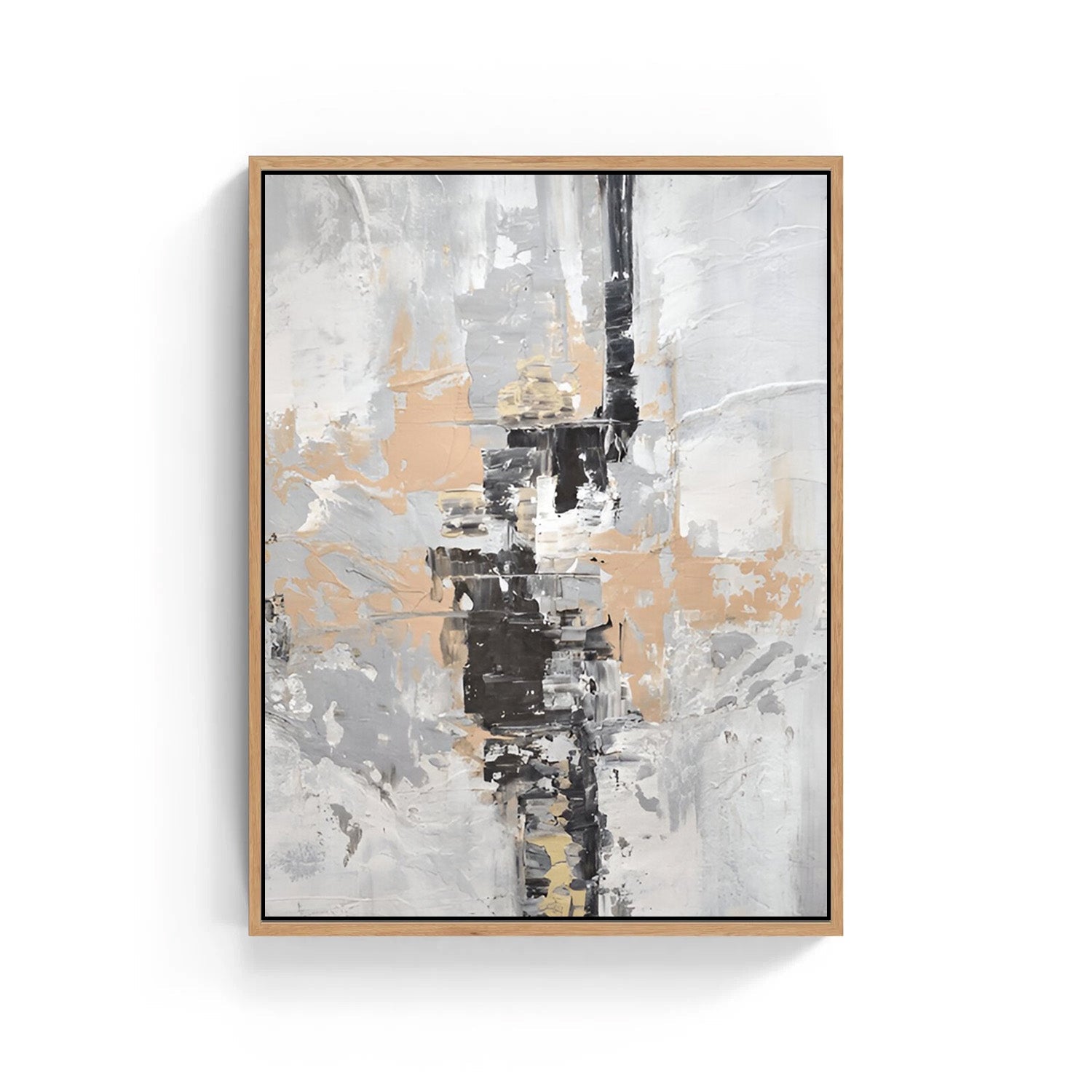 Ethereal Monolith, Abstract Canvas Painting