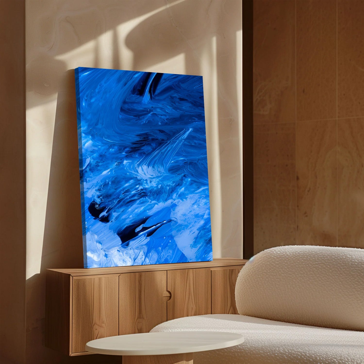 Blue Motion – Abstract Canvas Painting