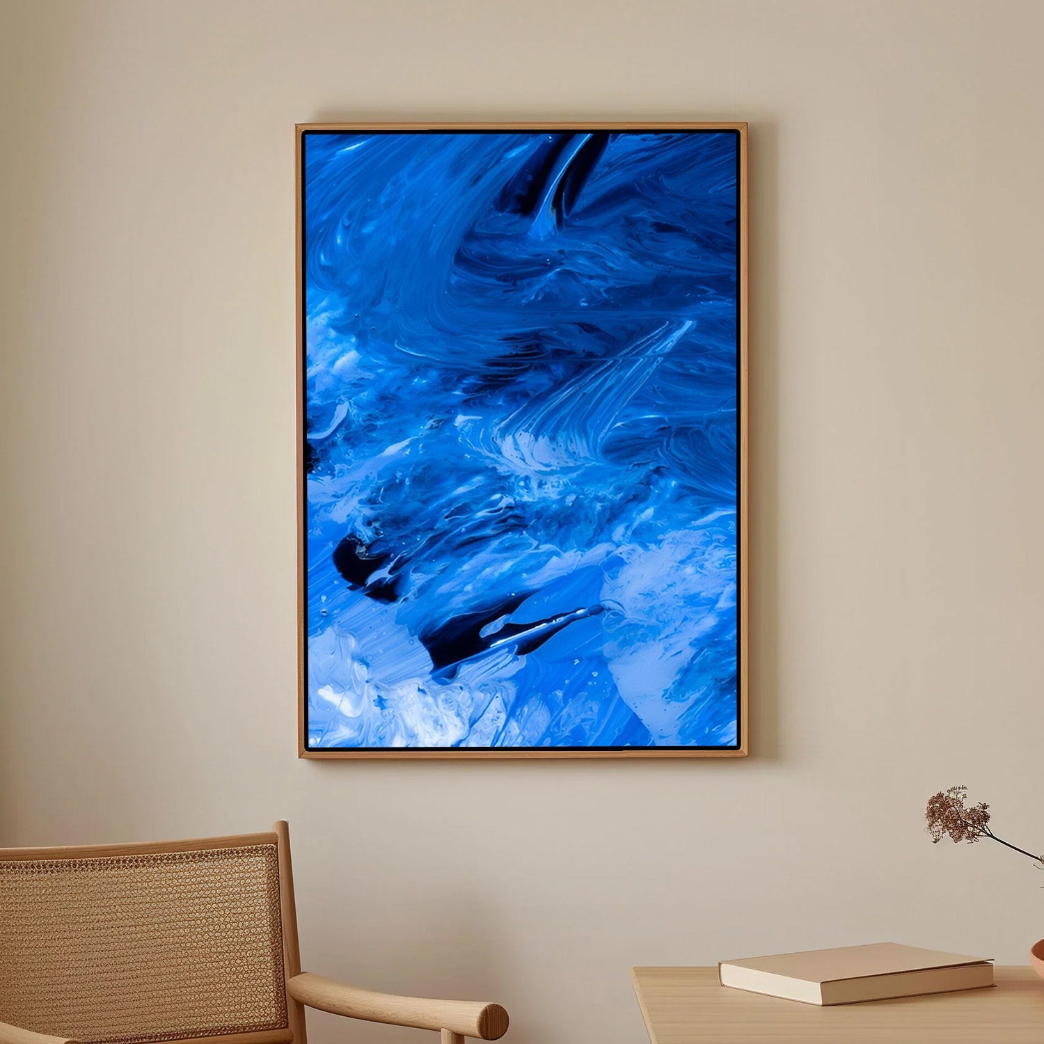 Blue Motion – Abstract Canvas Painting