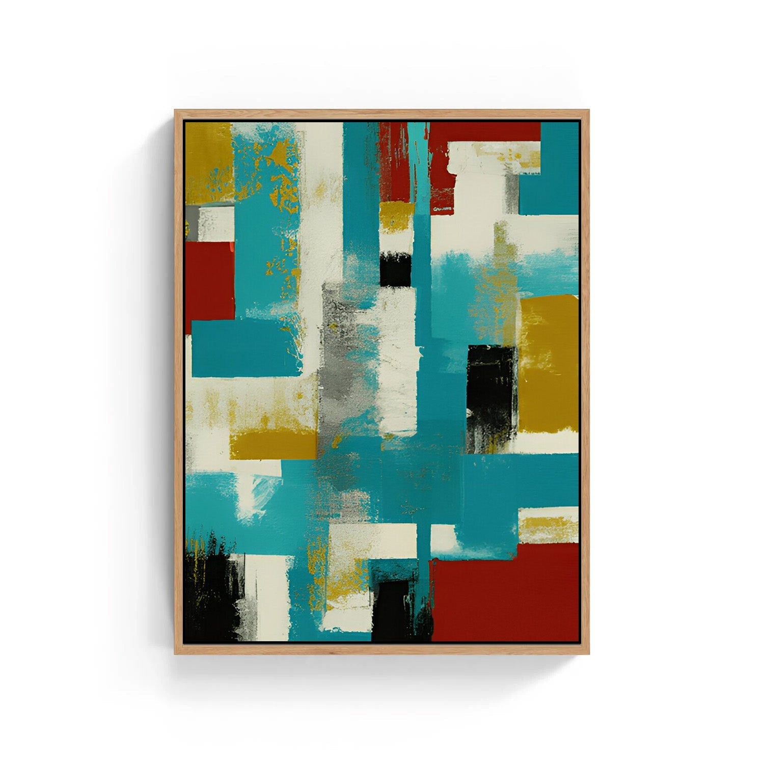 Urban Mosaic – Abstract Canvas Painting