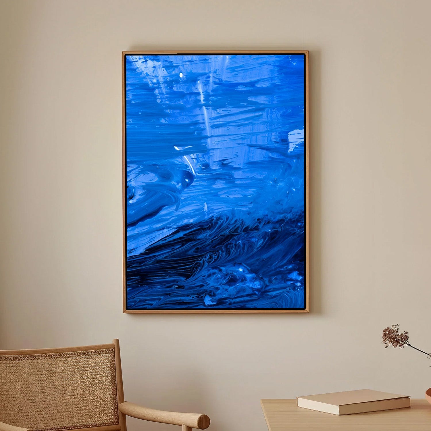 Blue Current – Abstract Canvas Art