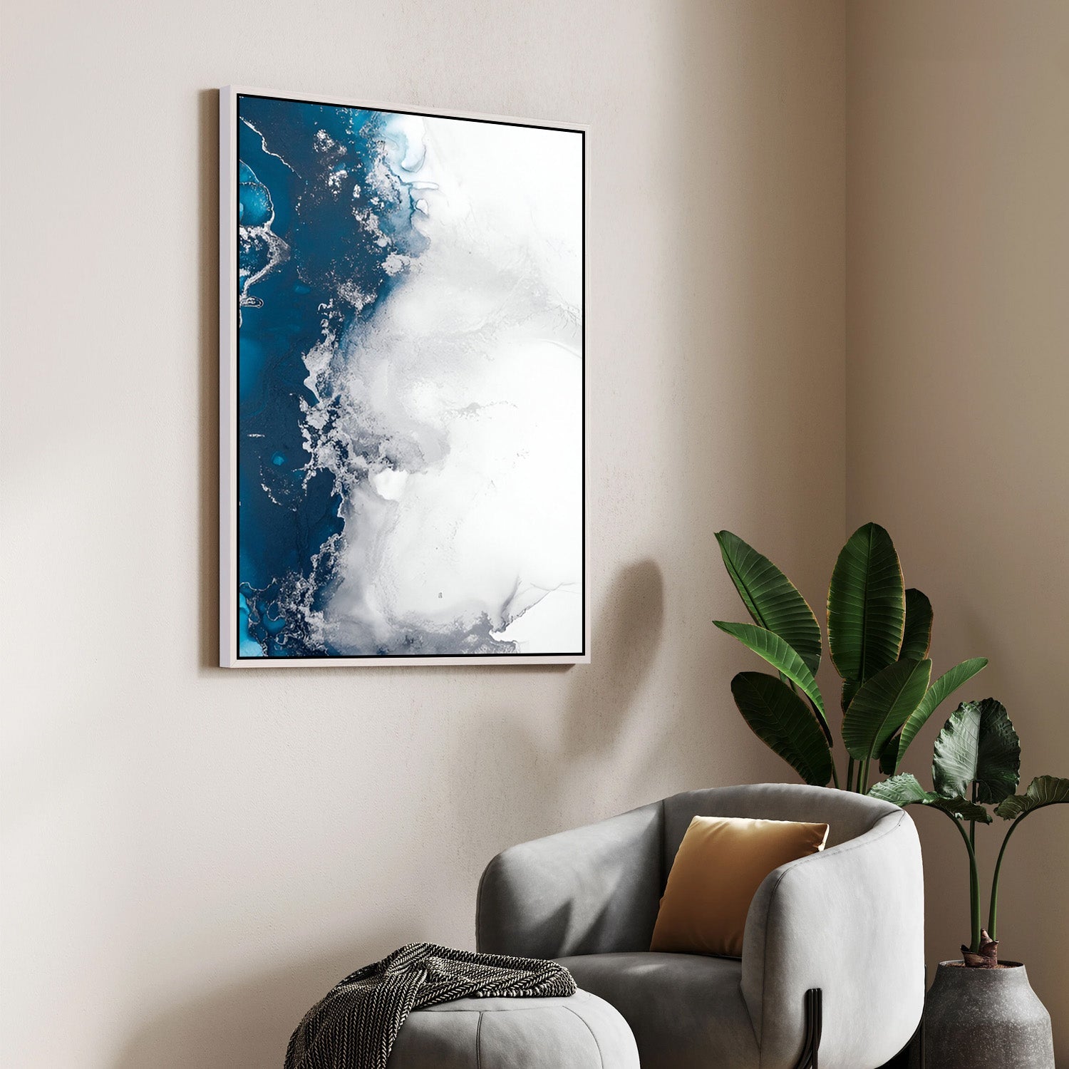 Ocean Veil – Abstract Canvas Painting
