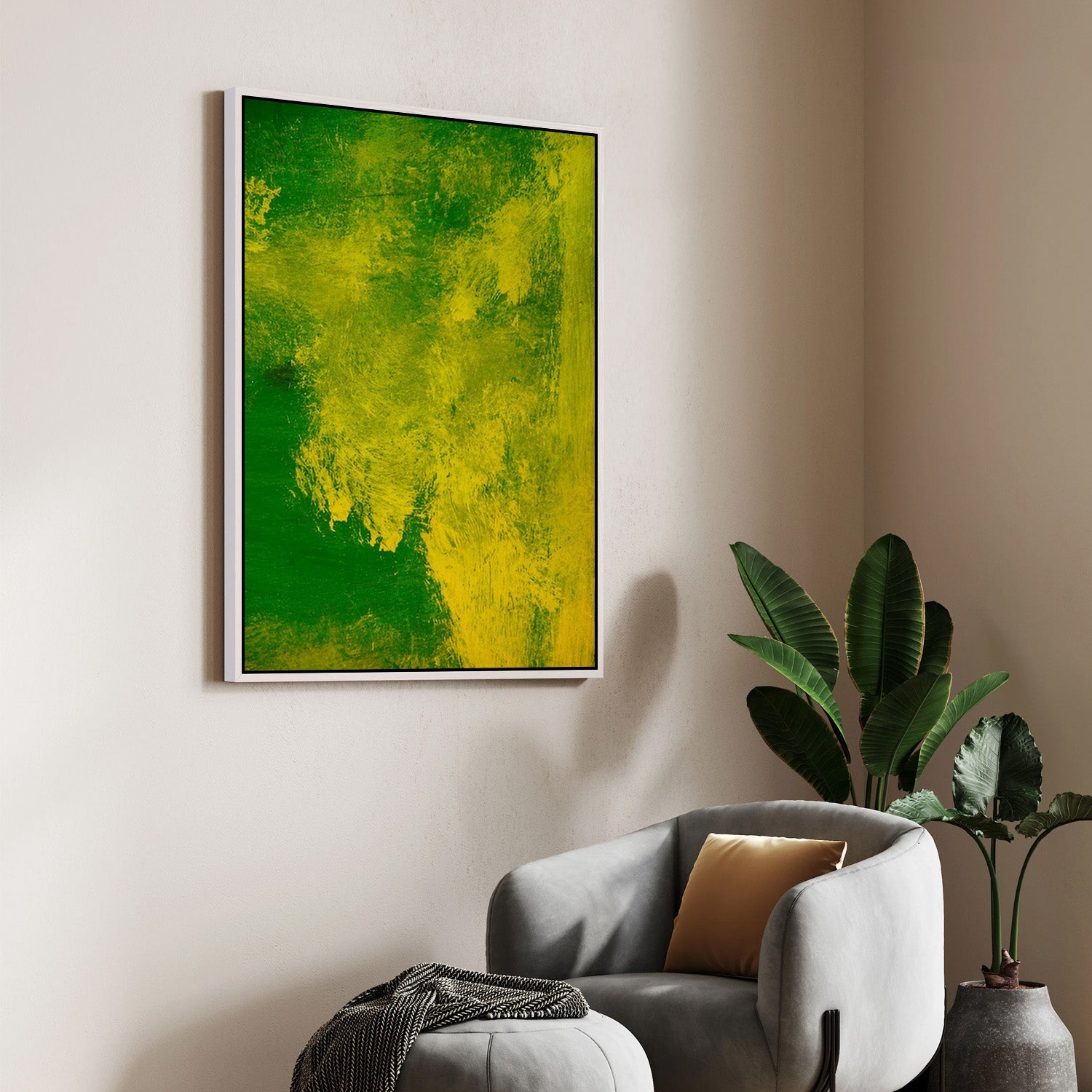 Verdant Pulse – Abstract Canvas Painting