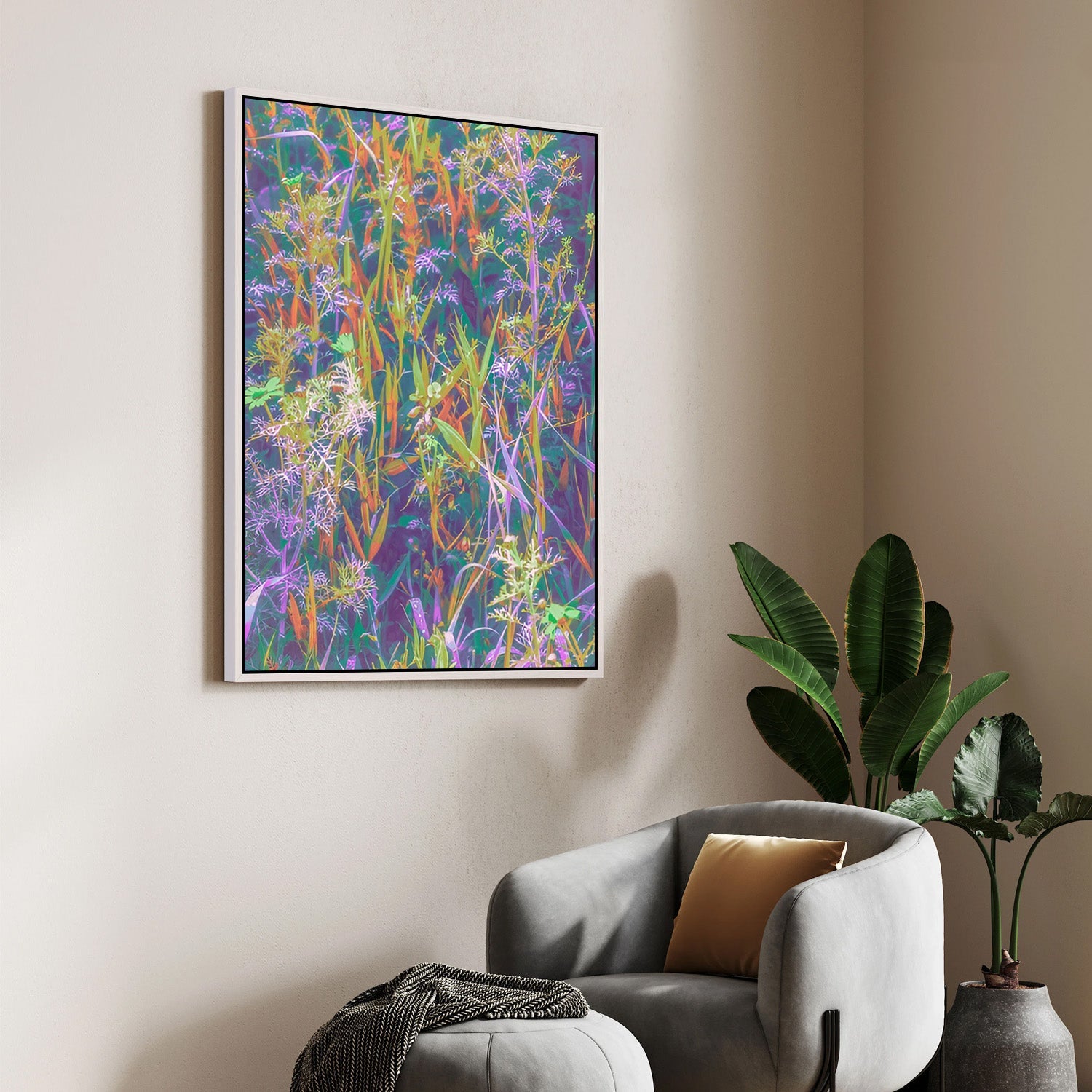 Wild Bloom Reverie – Contemporary Abstract Canvas Art