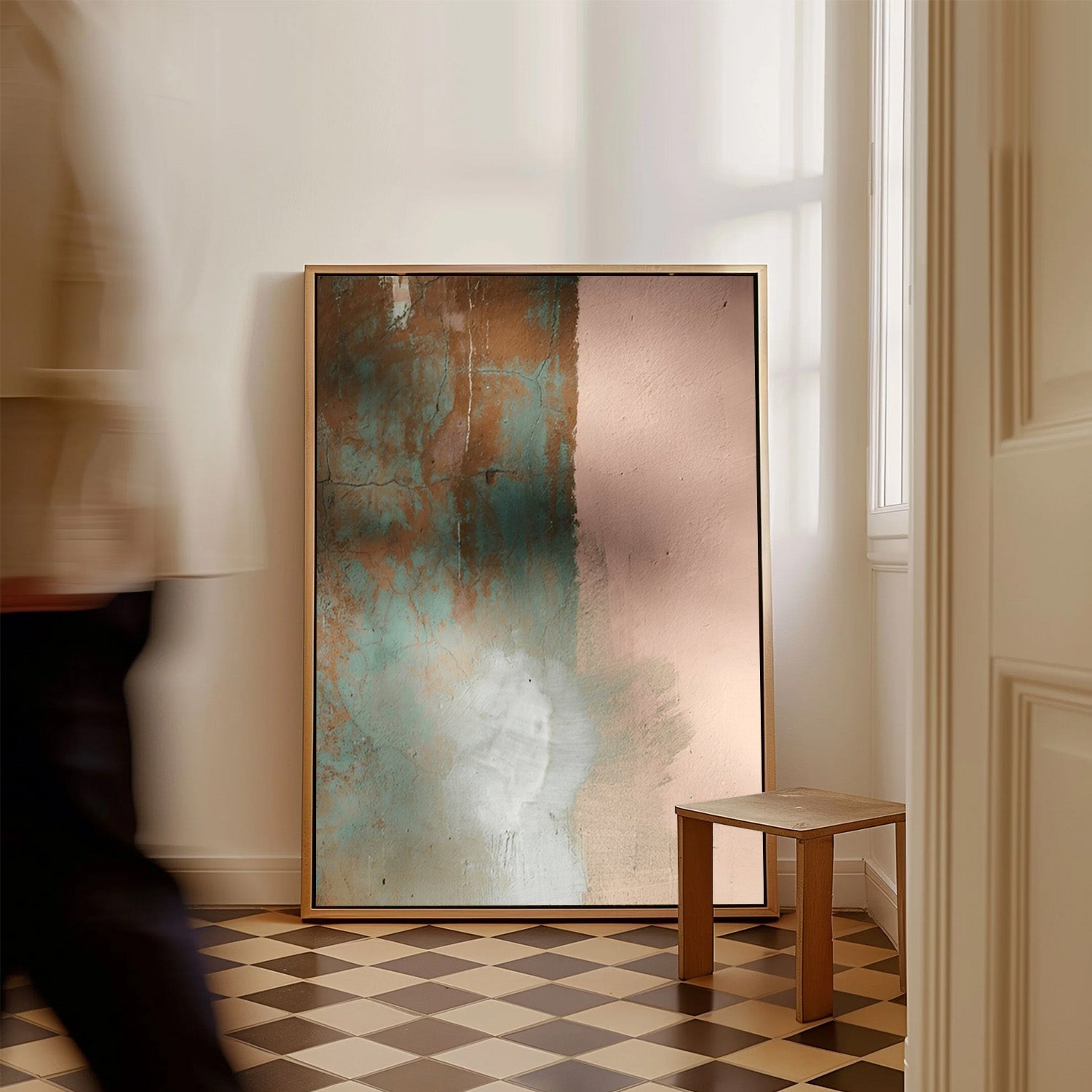 Soft Patina Balance – Contemporary Abstract Canvas Art