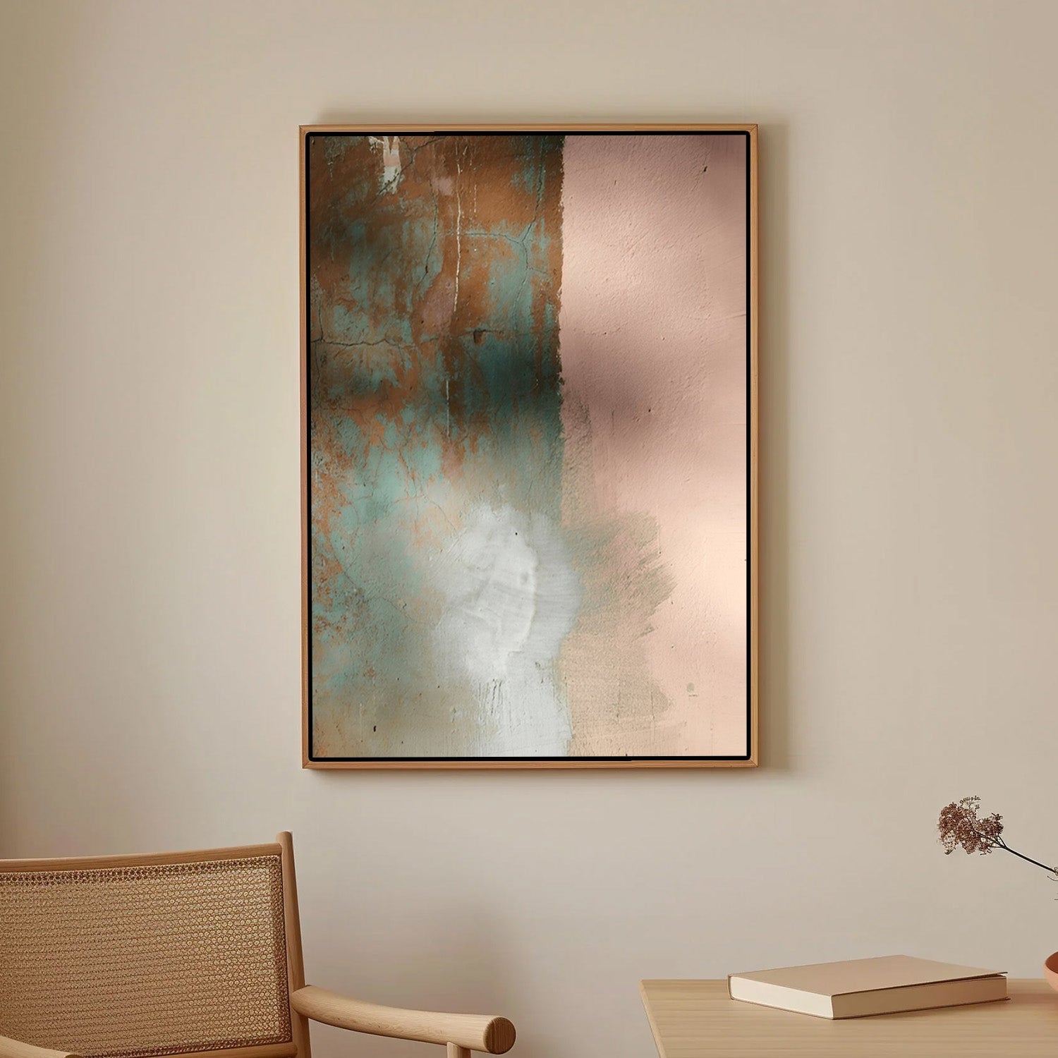 Soft Patina Balance – Contemporary Abstract Canvas Art