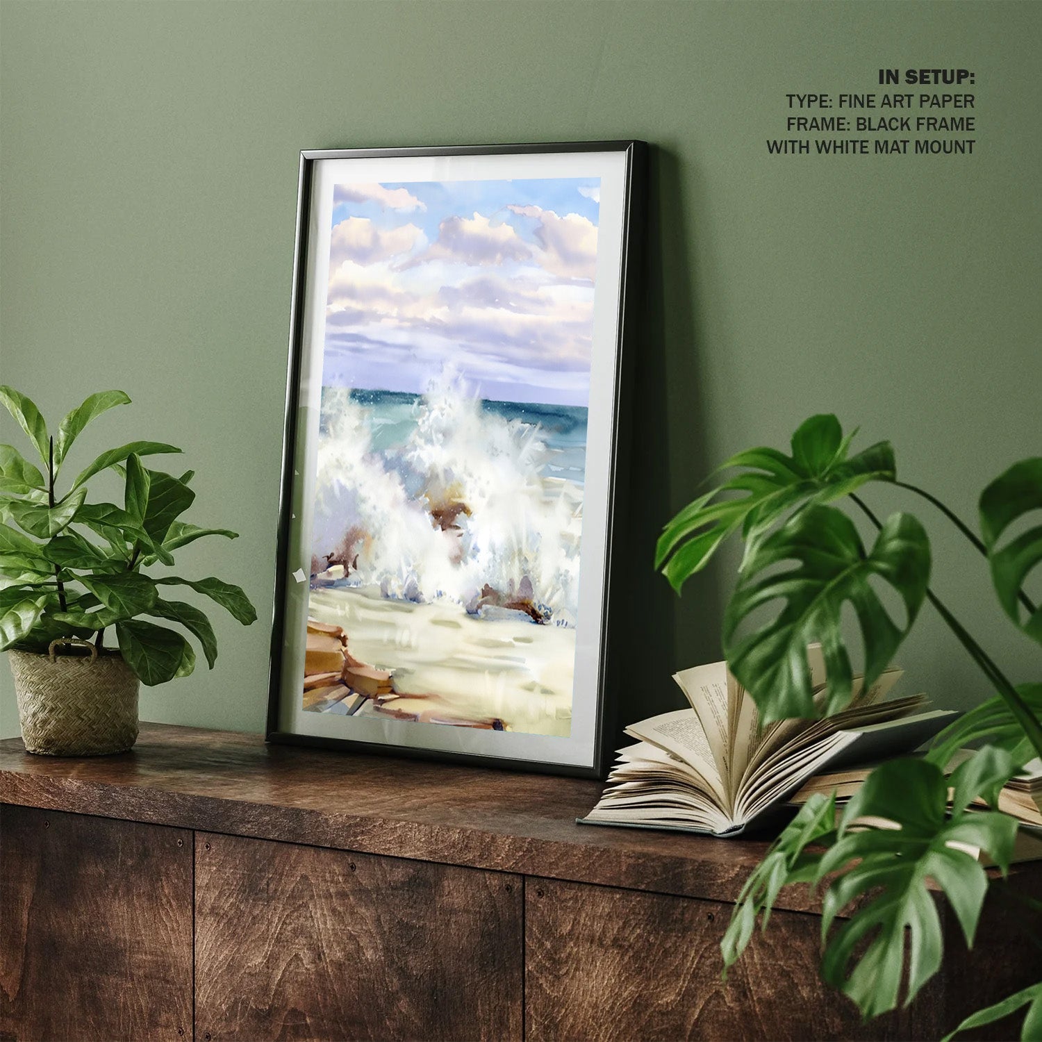 Ocean Whisper, Contemporary Coastal Canvas Art