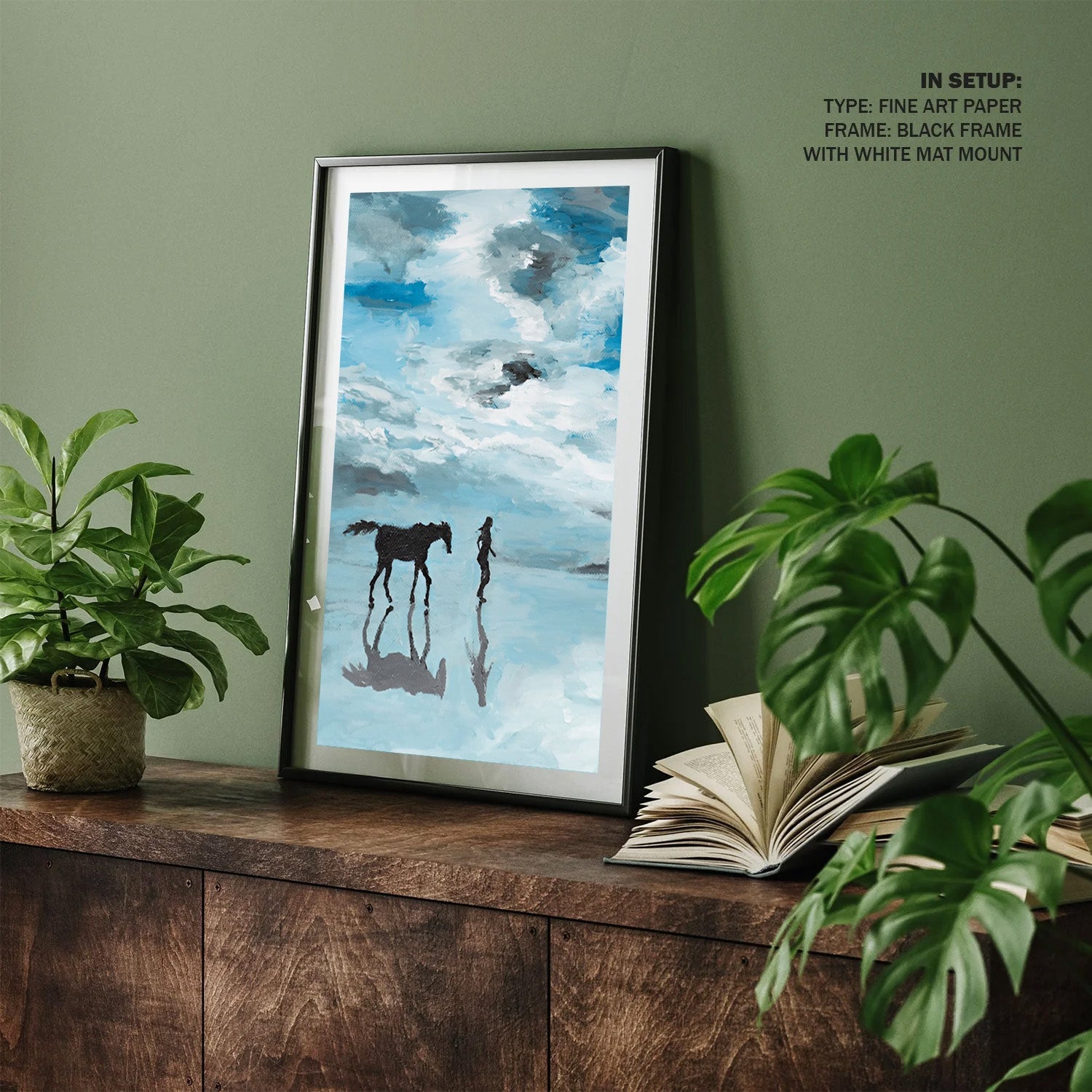 Quiet Companions, Dreamlike Coastal Canvas Painting