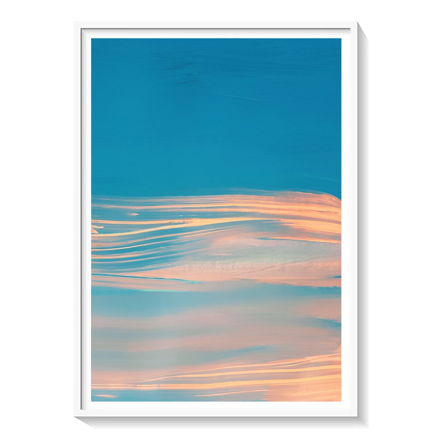 Tidal Serenity, Abstract Coastal Canvas Art
