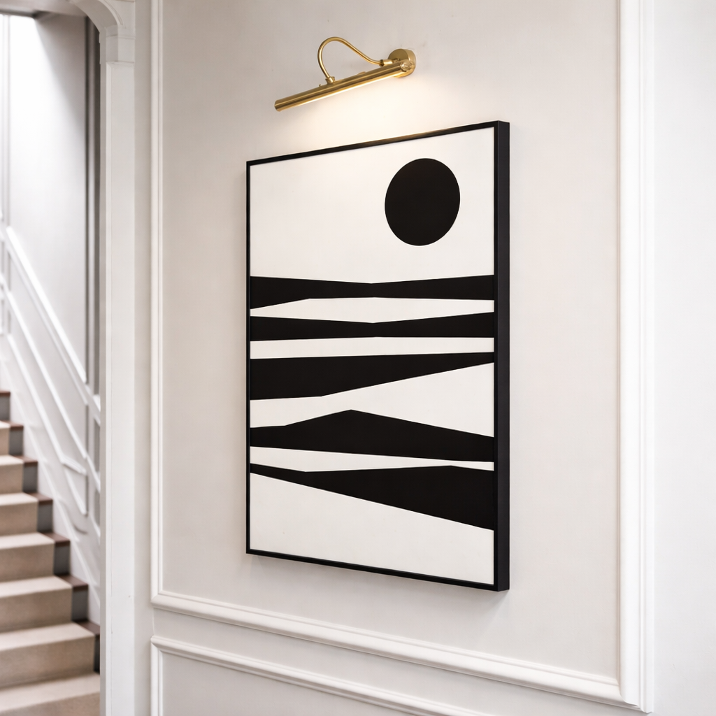 Before the Day Begins Black and White Art Canvas