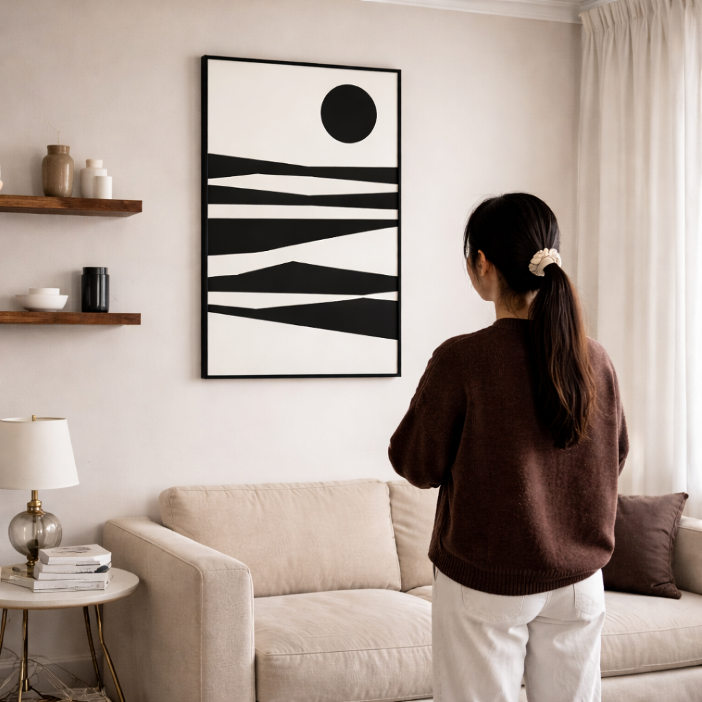 Before the Day Begins Black and White Art Canvas