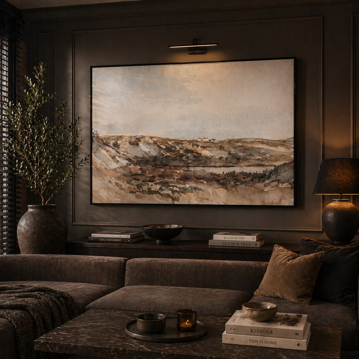 The Land Before Noise Landscape Canvas Painting