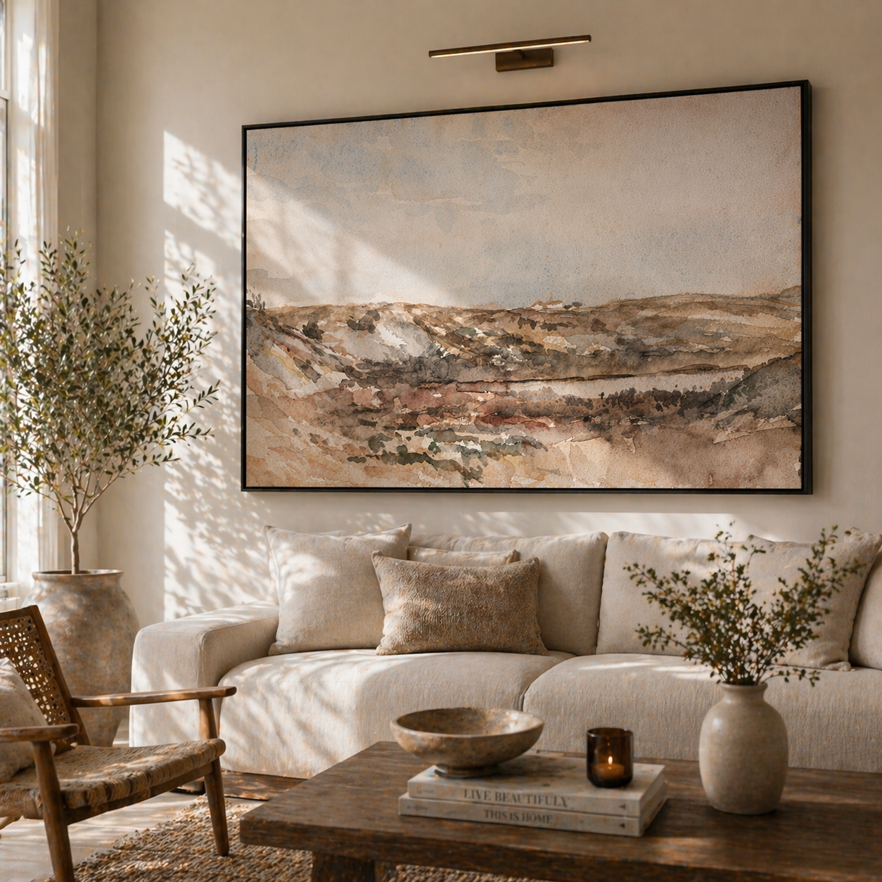 The Land Before Noise Landscape Canvas Painting