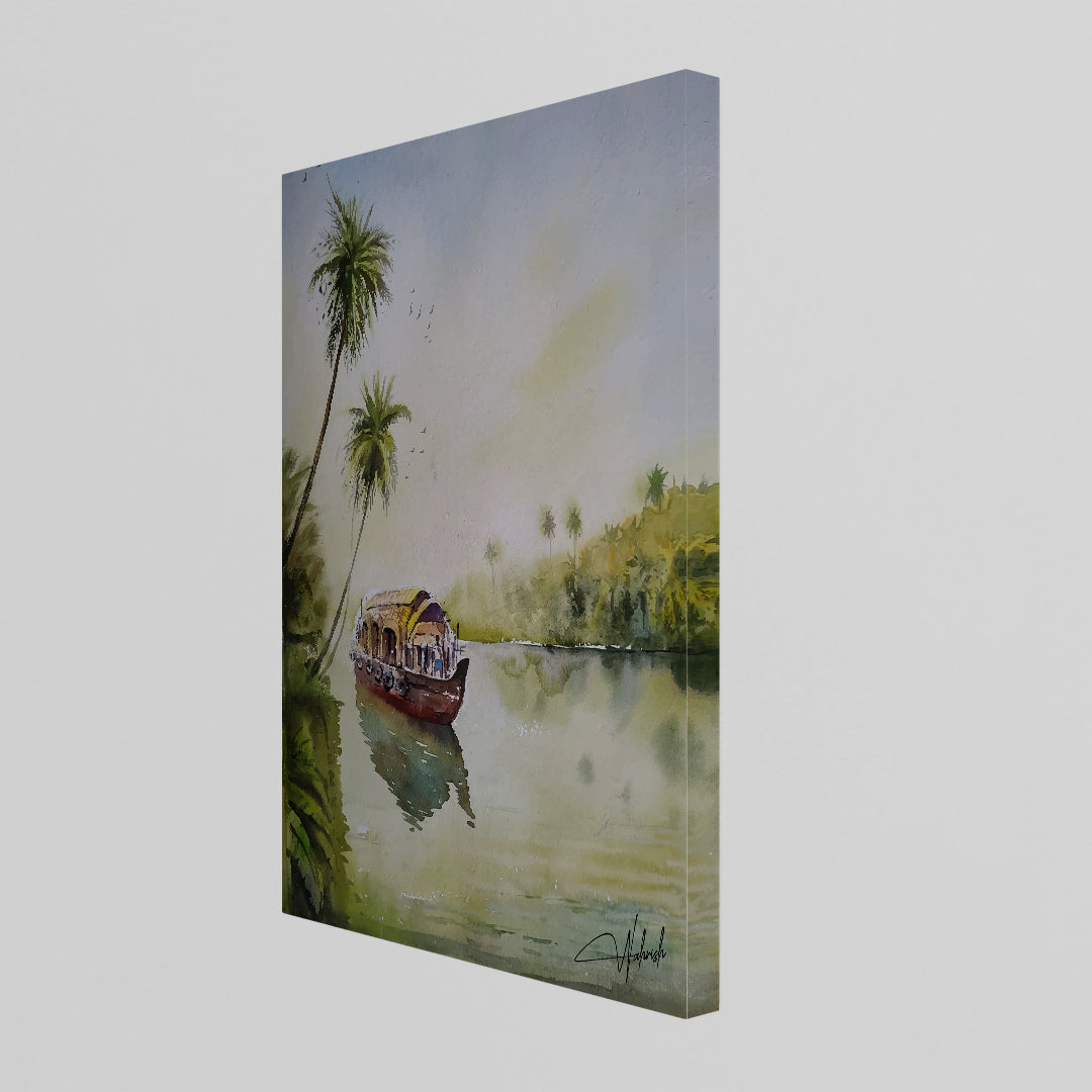 Backwaters Bliss – Tropical River Escape Wall Art