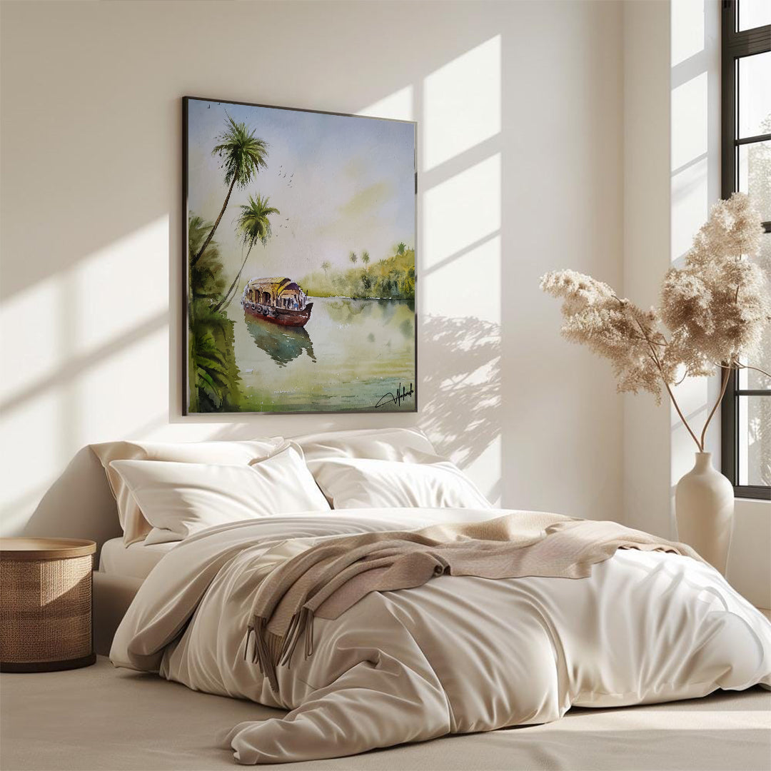Backwaters Bliss – Tropical River Escape Wall Art