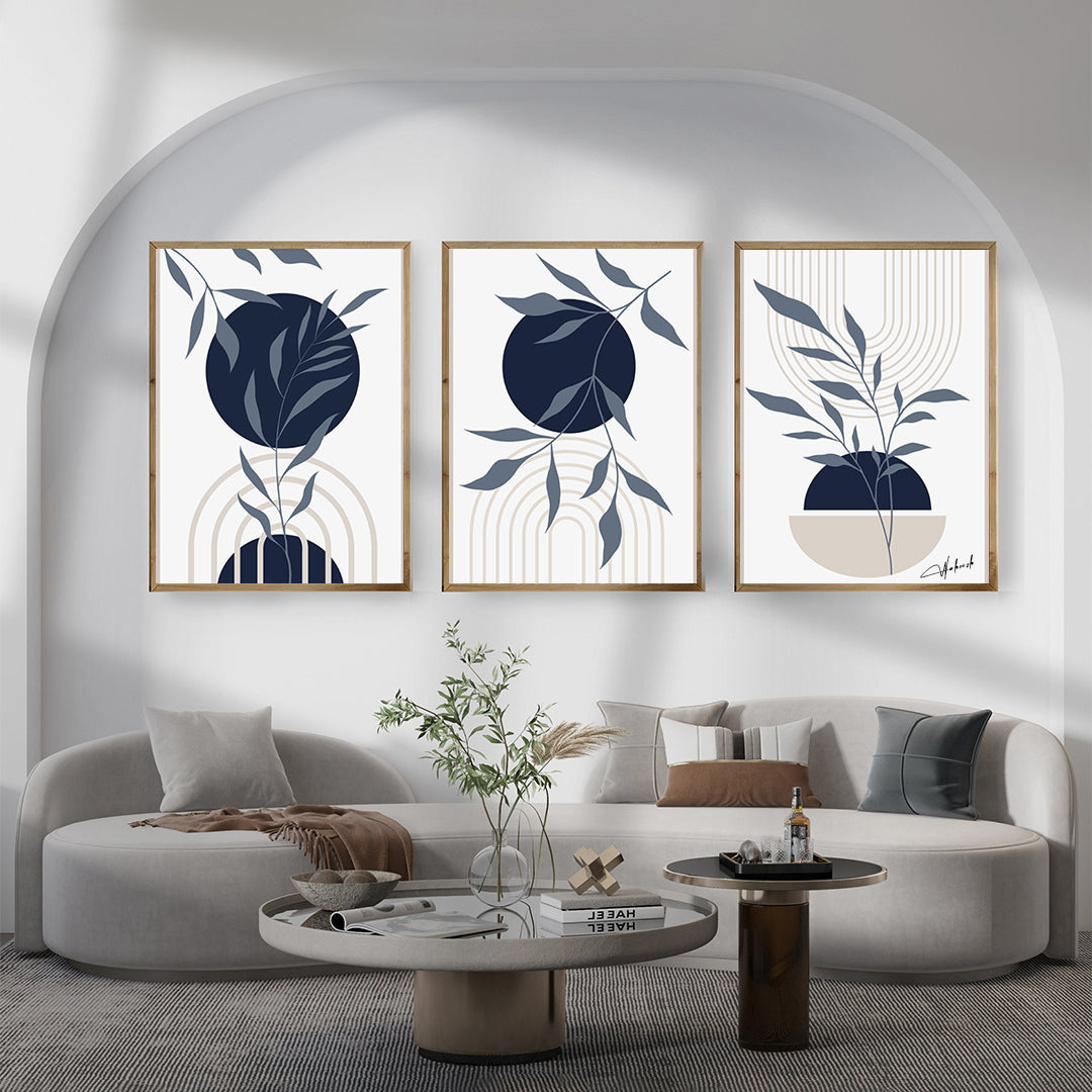 Botanical Harmony – Set of 3 Wall Art Prints