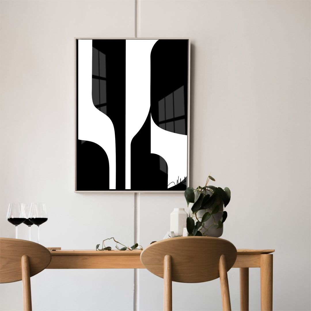 Silent Echoes – Black & White Art Statement