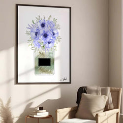 Blooming Elegance in Shades of Blue Serenity