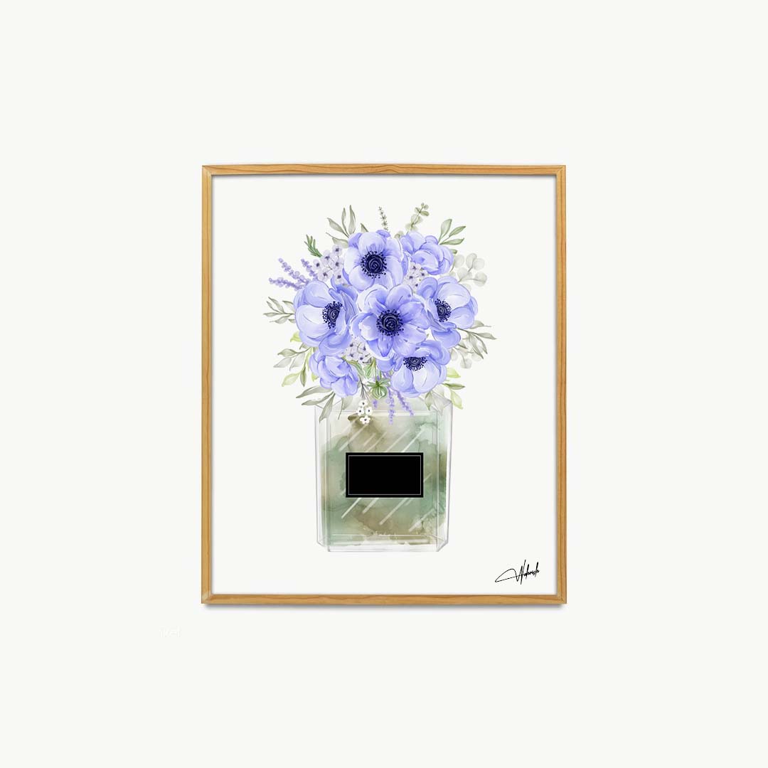 Blooming Elegance in Shades of Blue Serenity