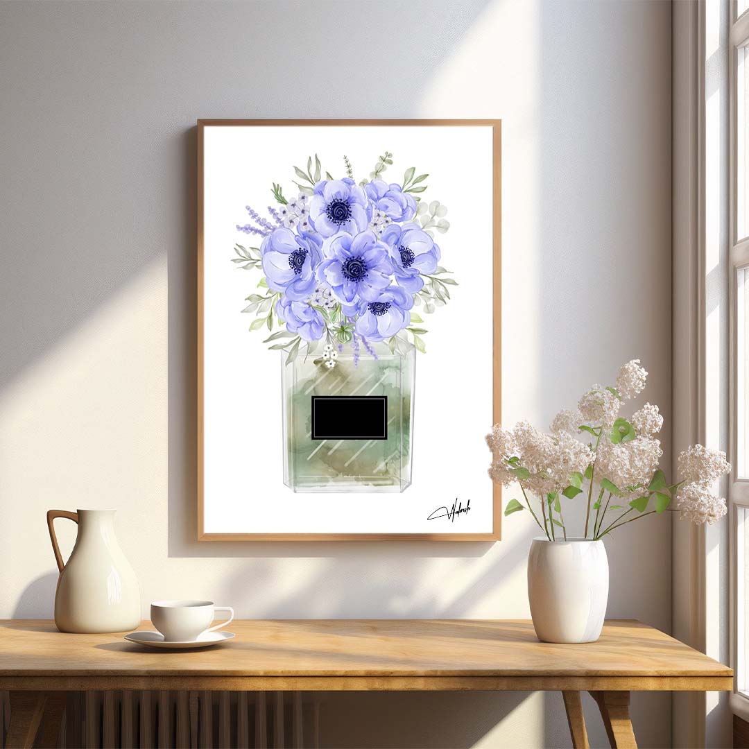 Blooming Elegance in Shades of Blue Serenity
