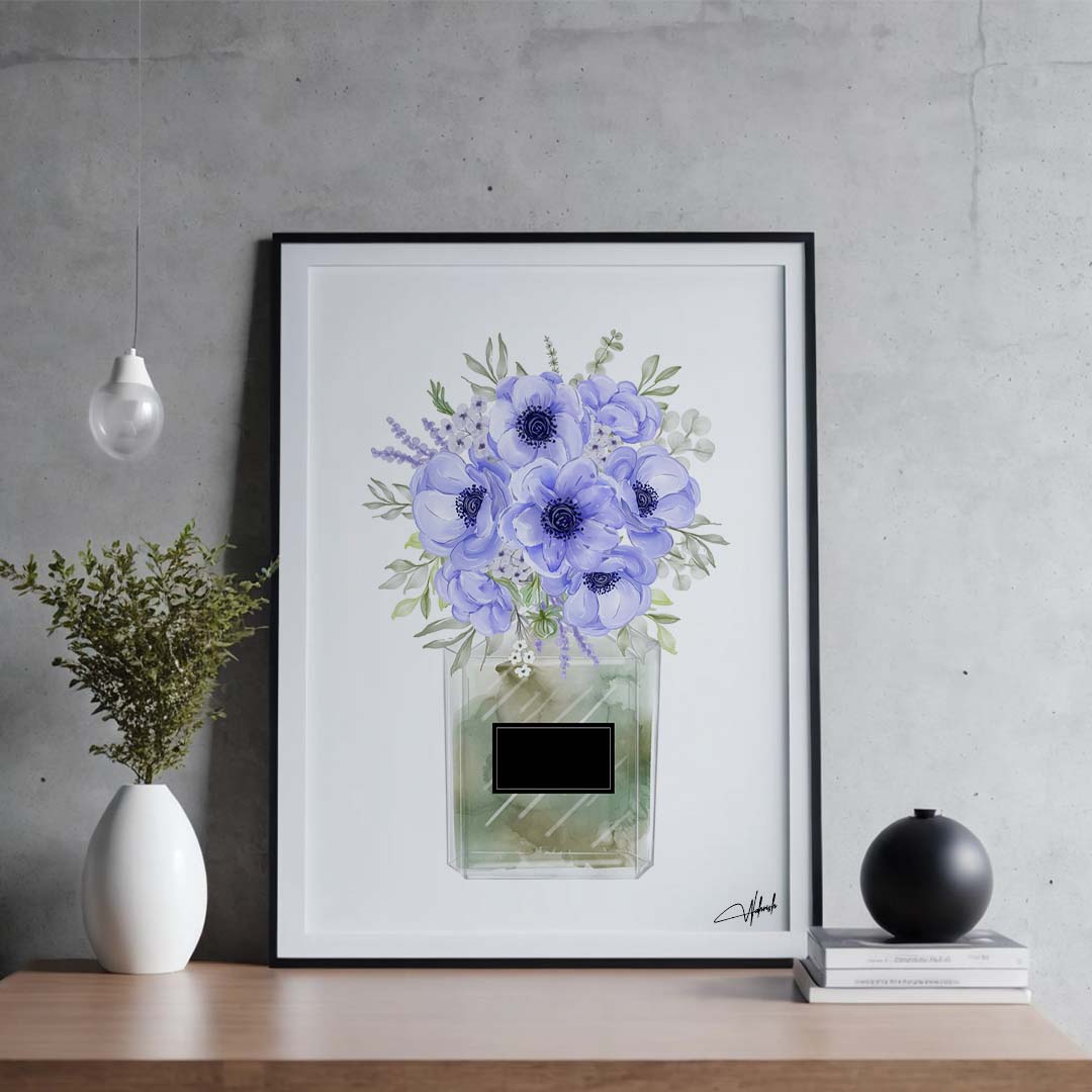 Blooming Elegance in Shades of Blue Serenity