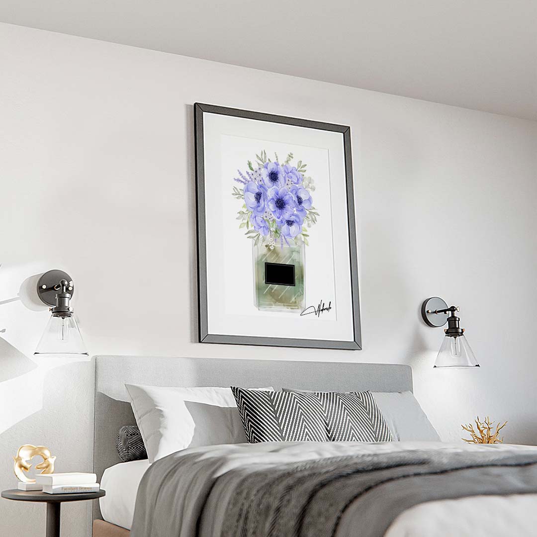 Blooming Elegance in Shades of Blue Serenity