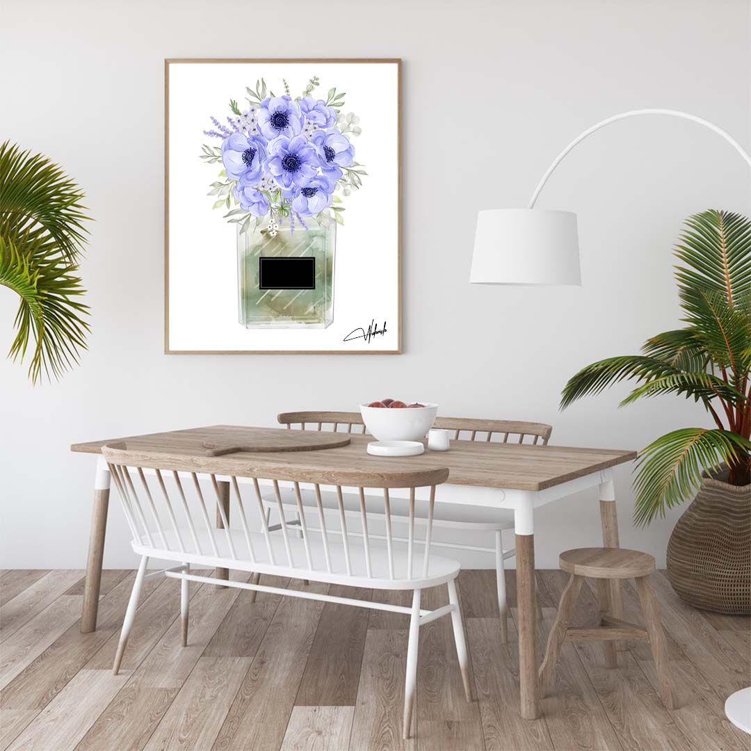 Blooming Elegance in Shades of Blue Serenity