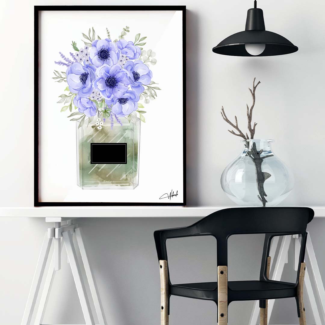 Blooming Elegance in Shades of Blue Serenity