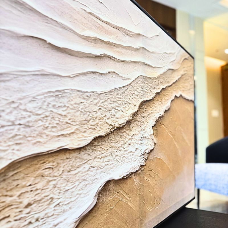 Textured Coastal Canvas Wall Art