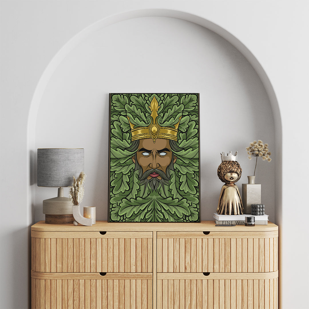 The Green King – Nature Deity Wall Art Print