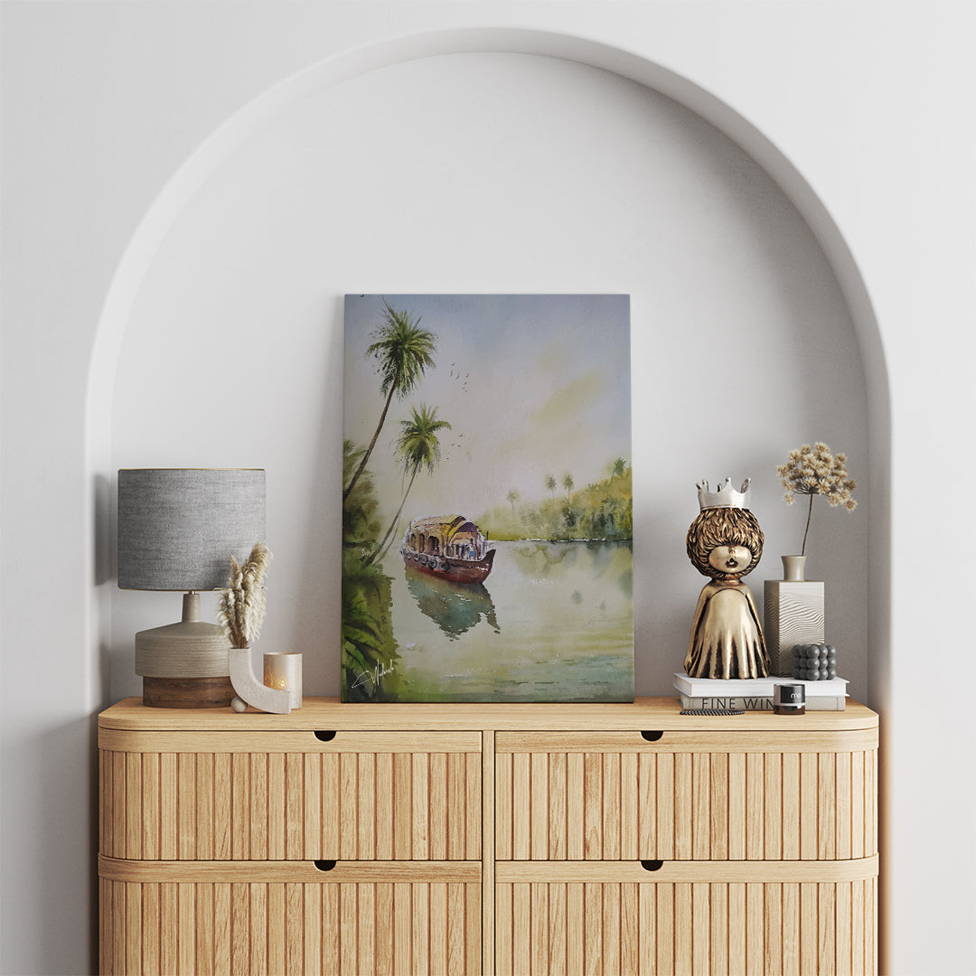 Backwaters Bliss – Tropical River Escape Wall Art