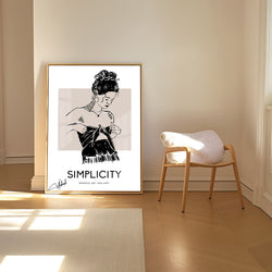 Simplicity – Black & White Art Portrait