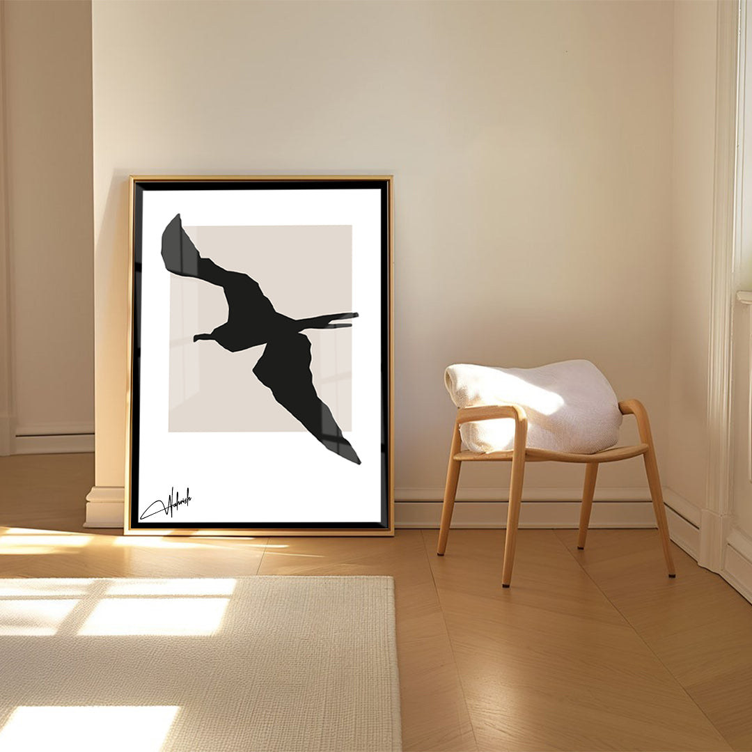 Soaring Grace – A Black & White Masterpiece of Motion and Stillnes