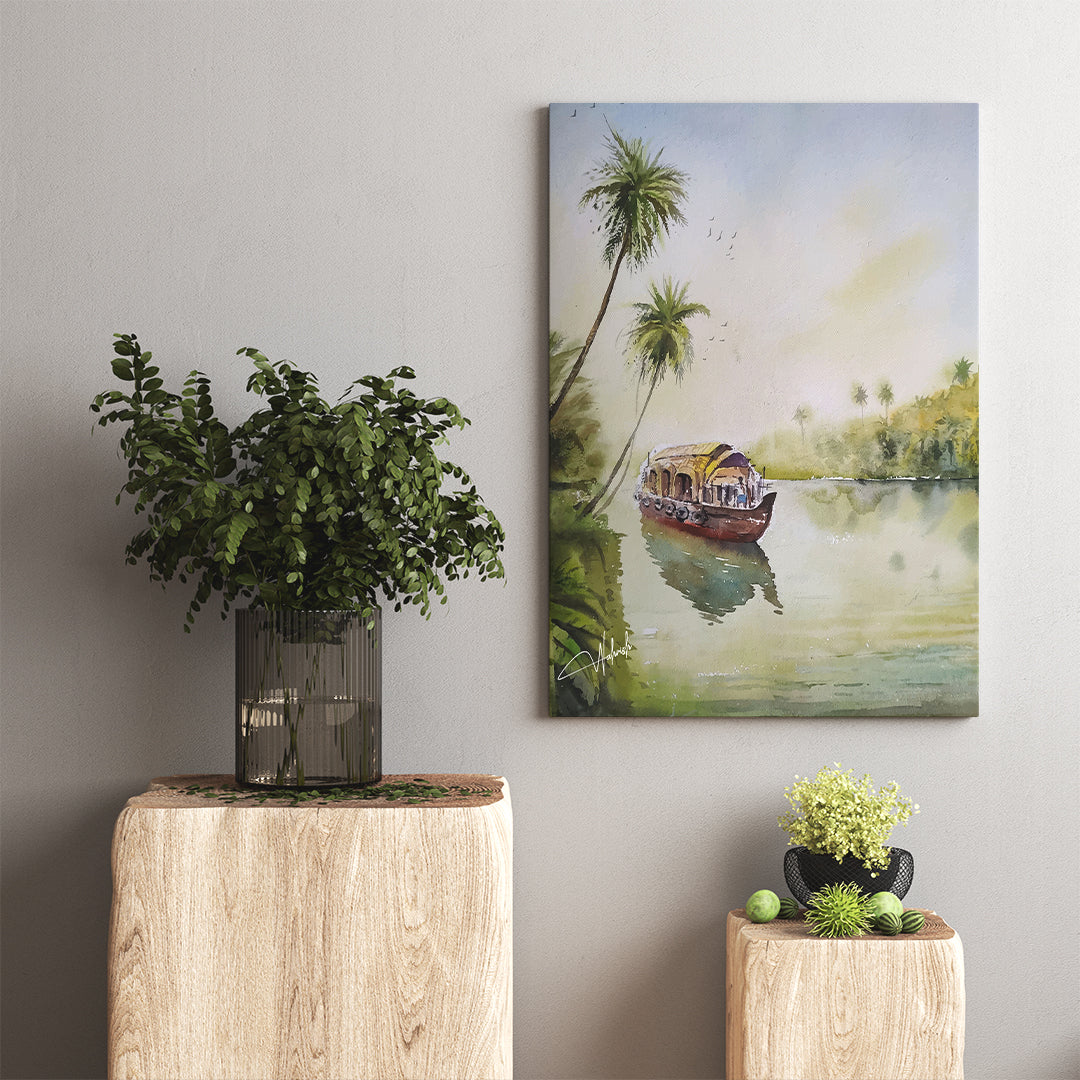 Backwaters Bliss – Tropical River Escape Wall Art