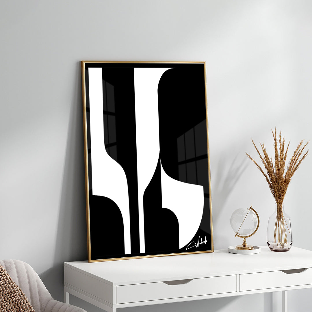 Silent Echoes – Black & White Art Statement
