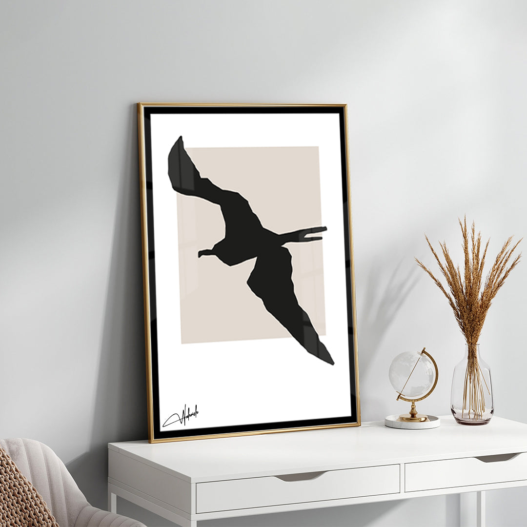 Soaring Grace – A Black & White Masterpiece of Motion and Stillnes