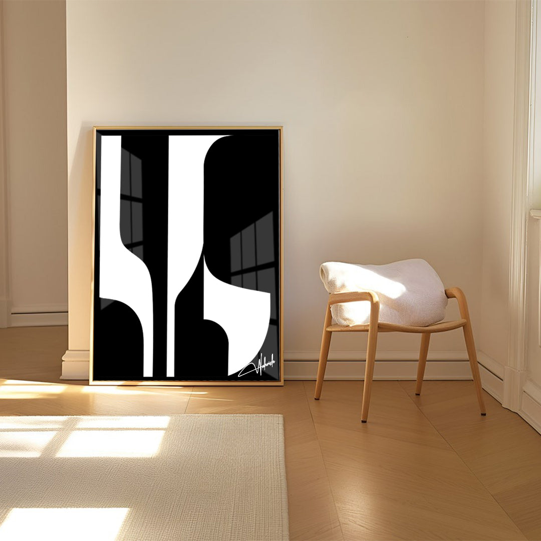 Silent Echoes – Black & White Art Statement