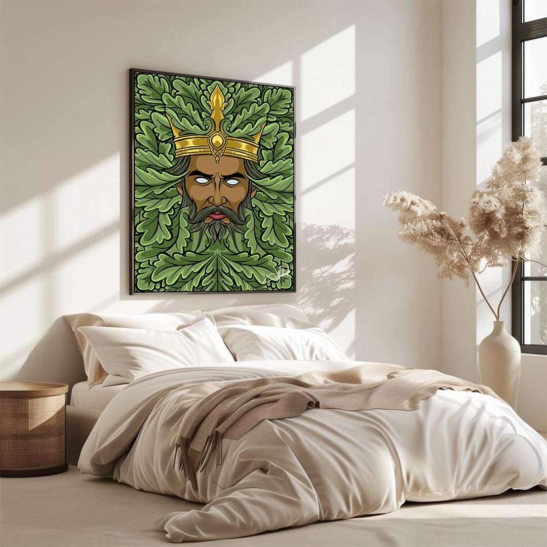 The Green King – Nature Deity Wall Art Print
