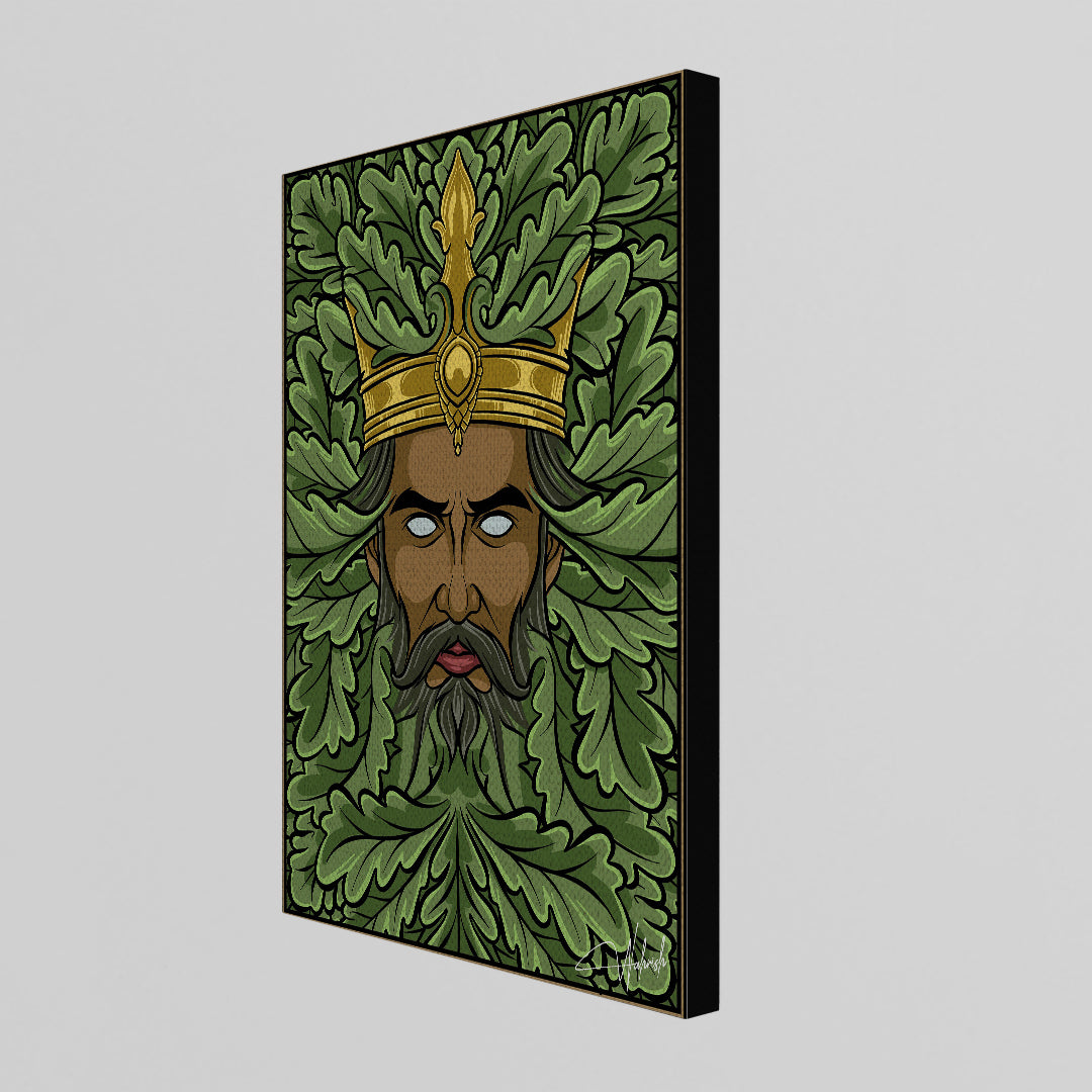 The Green King – Nature Deity Wall Art Print