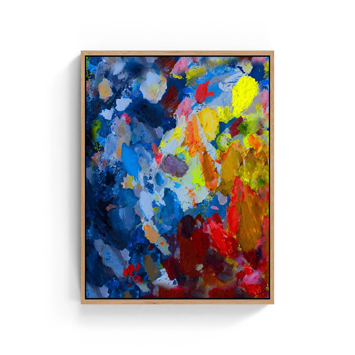 Chromatic Fusion, Abstract Canvas Painting