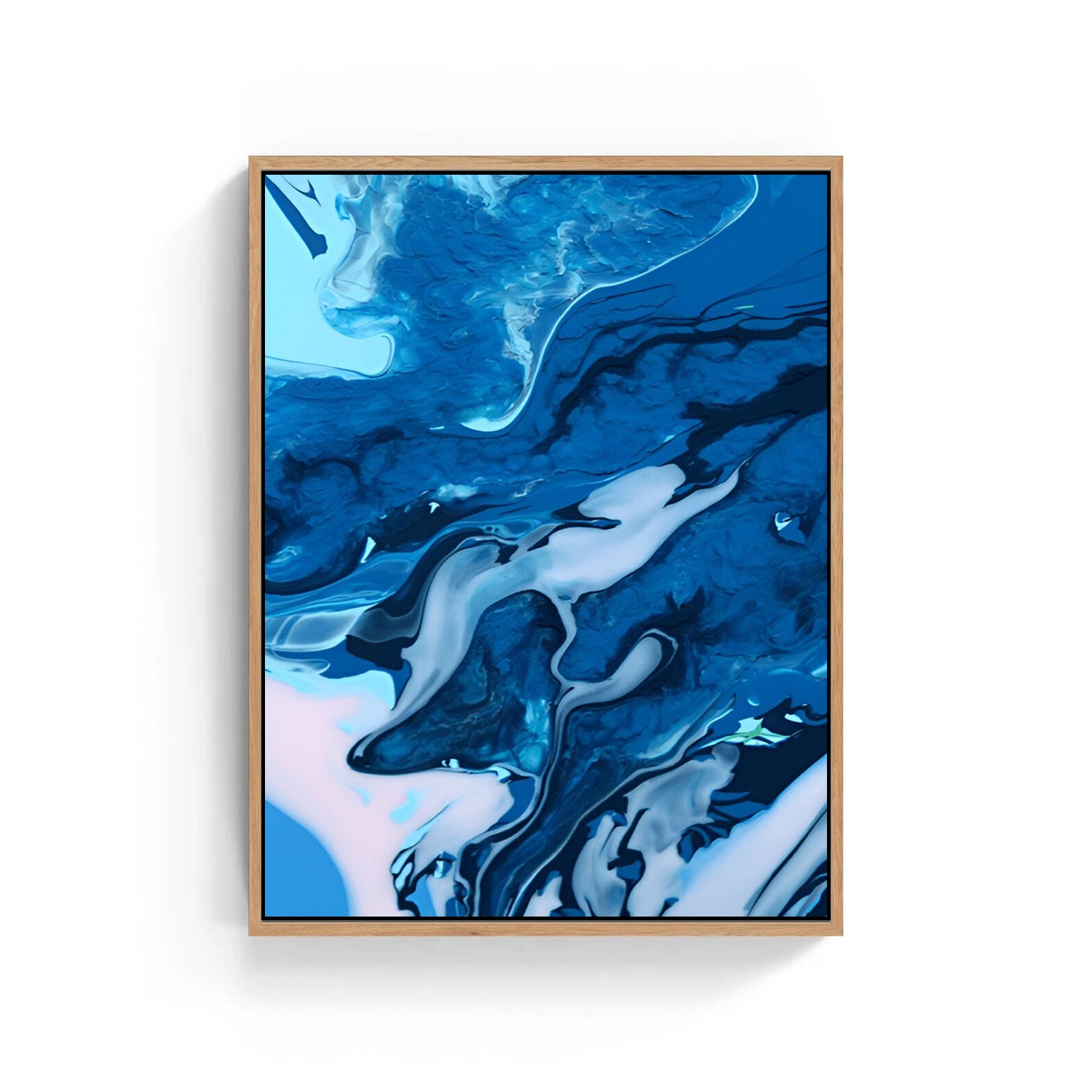 Ocean Flow, Abstract Canvas Painting