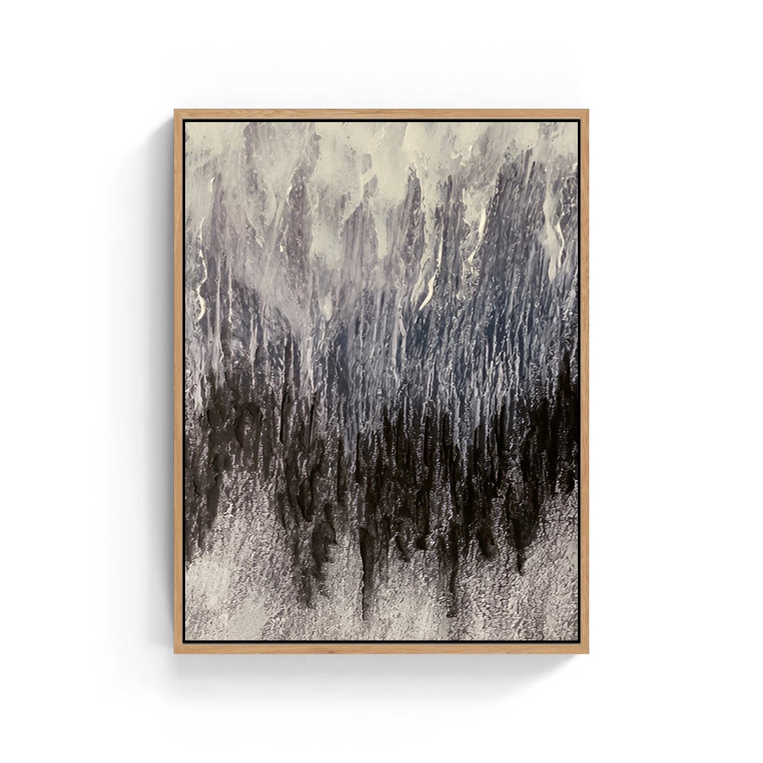 Monsoon Silence – Abstract Canvas Painting