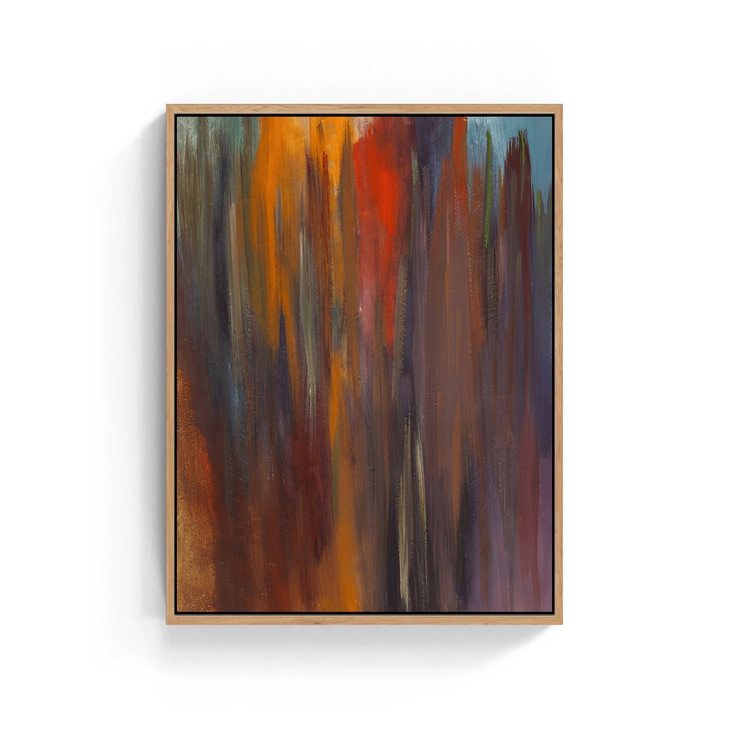 Autumn Flow, Abstract Canvas Painting