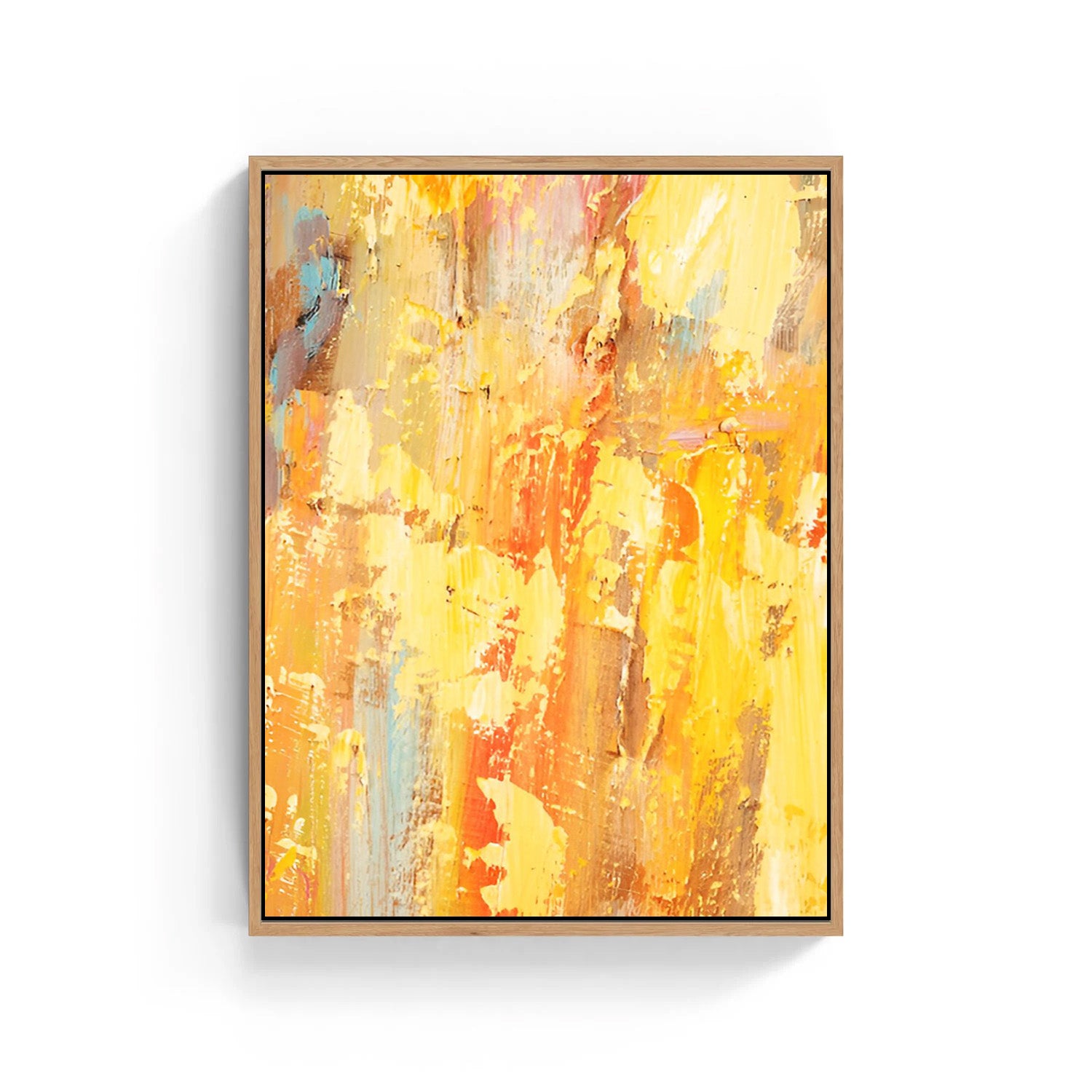 Golden Ember – Abstract Canvas Art