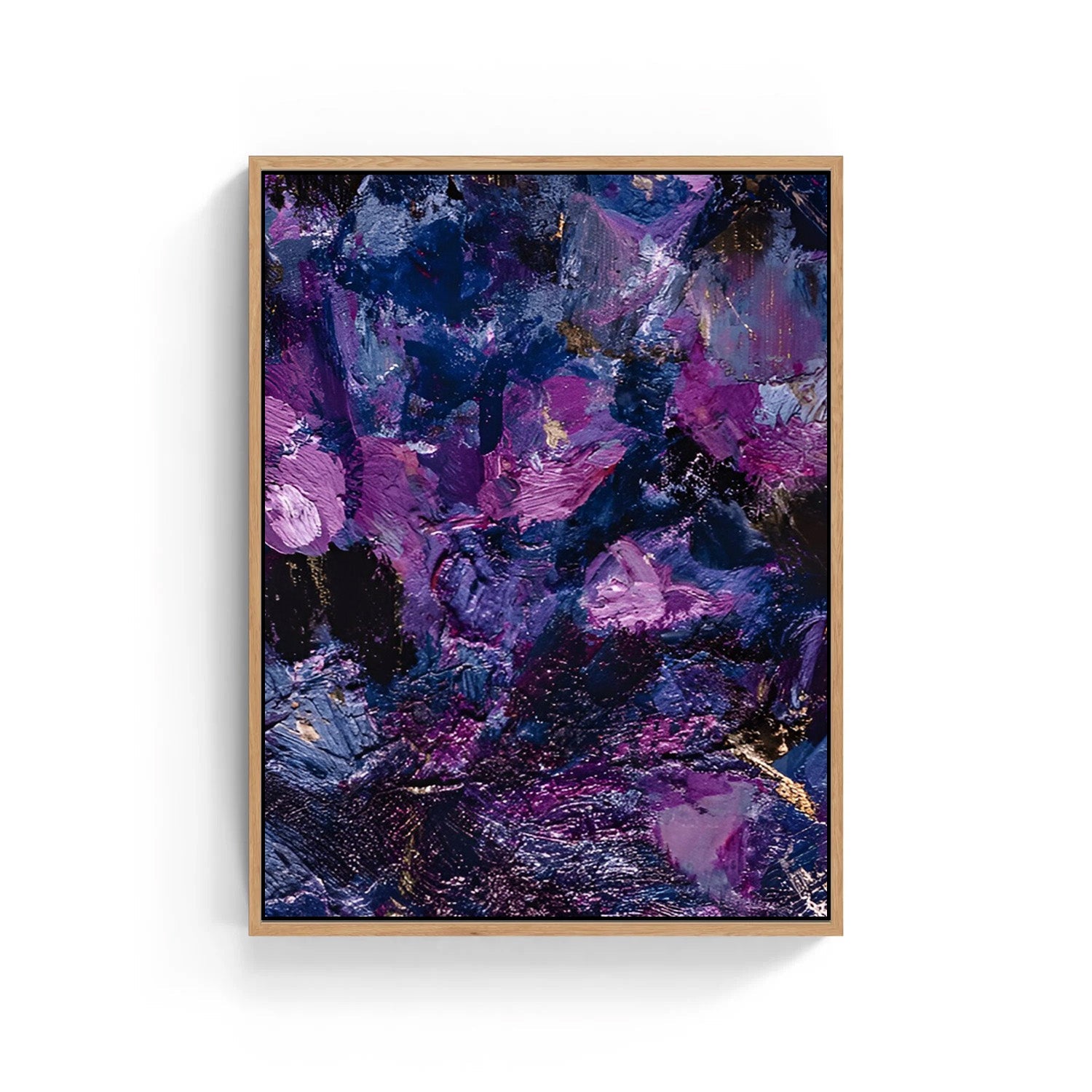 Midnight Amethyst – Abstract Canvas Art