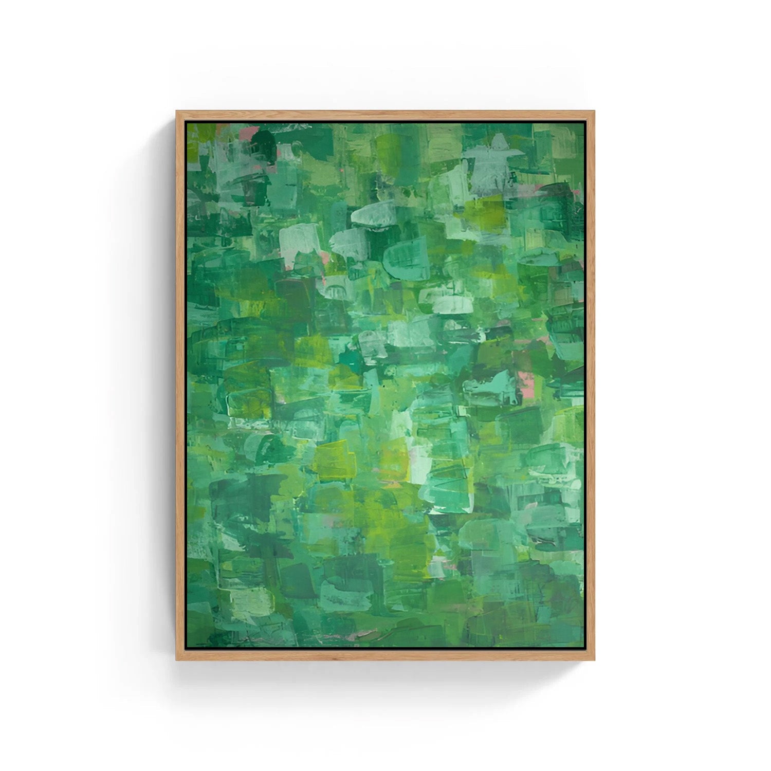 Verdant Rhythm – Abstract Canvas Painting