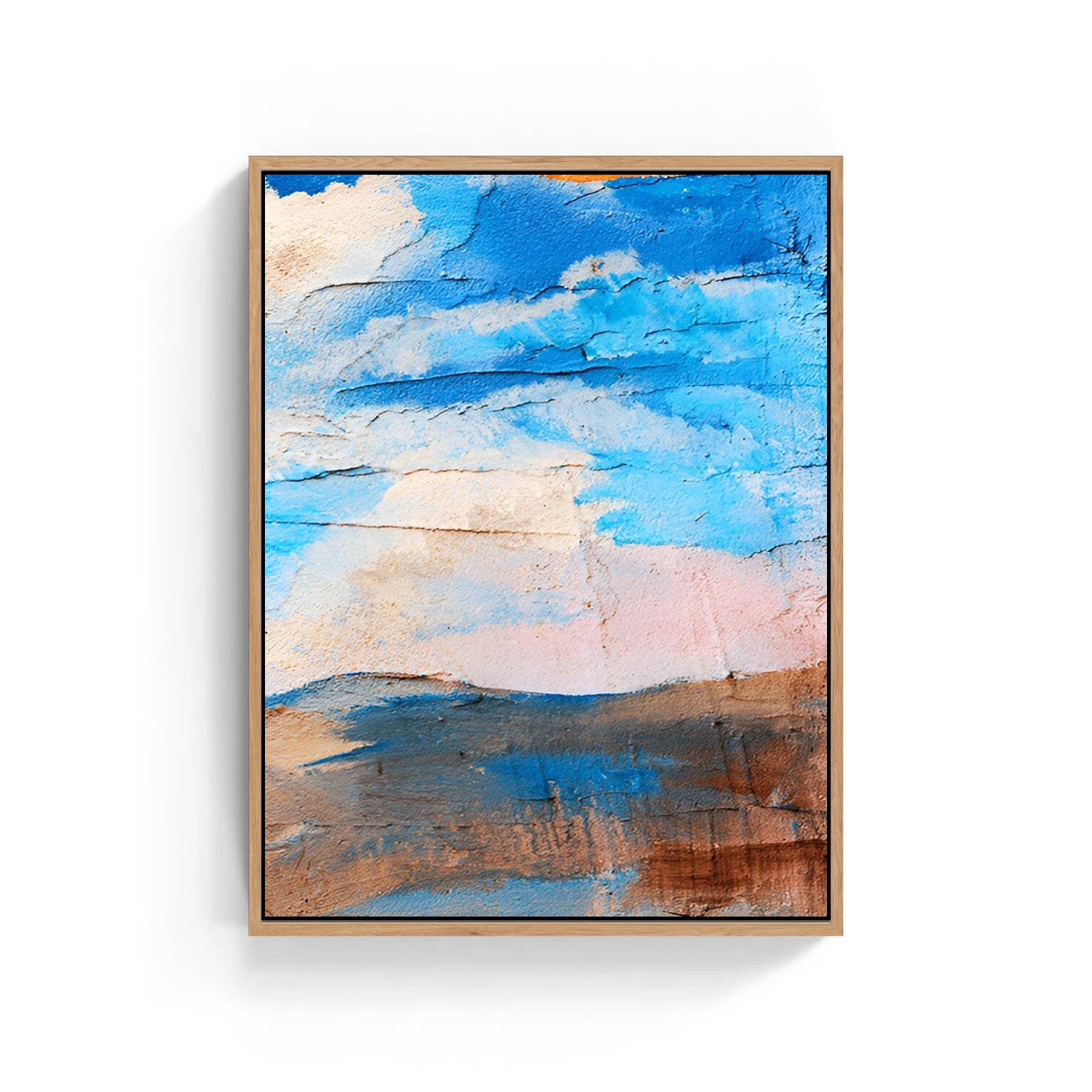 Sky & Earth Whisper – Abstract Canvas Painting