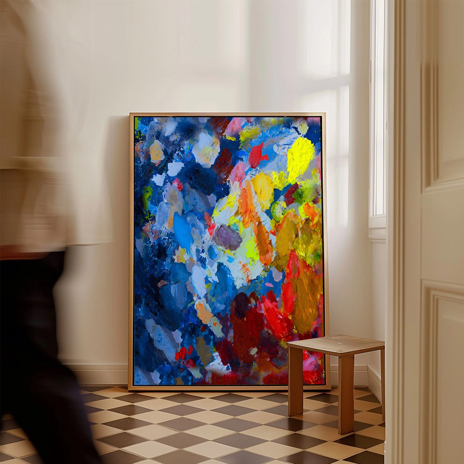 Chromatic Fusion, Abstract Canvas Painting